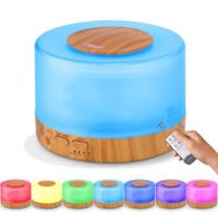 T700 afstandsbediening hout patroon luchtbevochtiger etherische olie diffuser ultrasone mist Maker ultrasone aroma diffuser verstuiver kleur LED capa