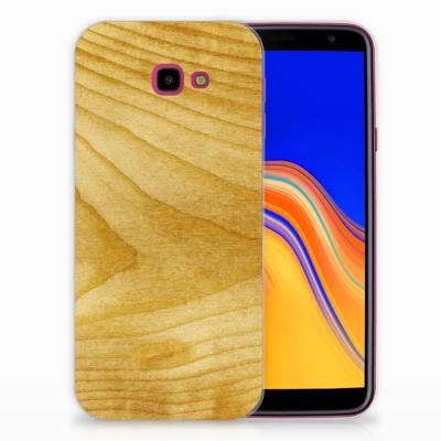 Samsung Galaxy J4 Plus (2018) | Bumper Hoesje | Licht Hout