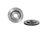 Remschijf COATED DISC LINE BREMBO, Remschijftype: Binnen geventileerd, u.a. für Peugeot, Citroën