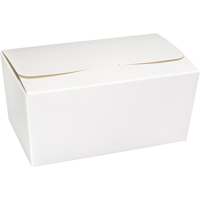 Ballotin | karton + PP | 750gr | 152x89x75mm | wit/goud | 150 stuks