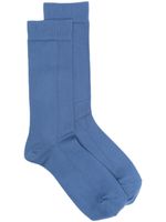 Sunspel chaussettes à logo imprimé - Bleu