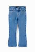 Glimmende flared jeans - BLUE - 13/14