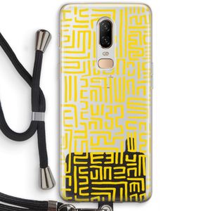 Majorelle Blue Print: OnePlus 6 Transparant Hoesje met koord