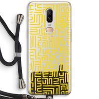 Majorelle Blue Print: OnePlus 6 Transparant Hoesje met koord