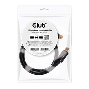 CLUB3D DisplayPort 1.4 HBR3 Cable 1meter Male/Male 8K60Hz