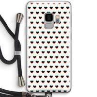 Hartjes: Samsung Galaxy S9 Transparant Hoesje met koord