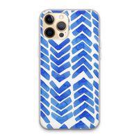Blauwe pijlen: iPhone 13 Pro Max Transparant Hoesje