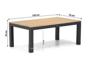 Santika Shadow lounge tafel 120x70 cm