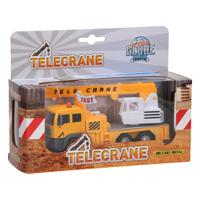 Kids Globe hijskraan die-cast met licht en geluid, 15cm