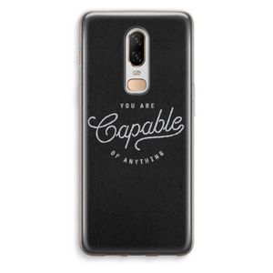 Capable: OnePlus 6 Transparant Hoesje