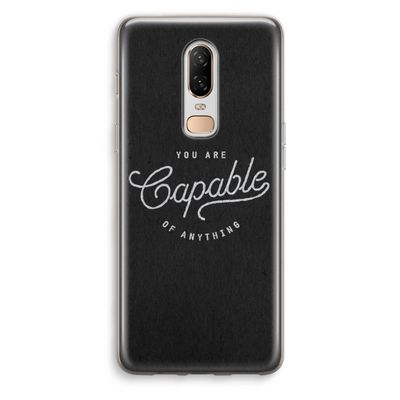 Capable: OnePlus 6 Transparant Hoesje