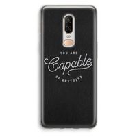 Capable: OnePlus 6 Transparant Hoesje