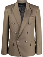 Balmain blazer à boutonnière croisée - Marron