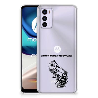 Motorola Moto G42 Silicone-hoesje Gun Don't Touch My Phone Motorola Moto G42 Silicone-hoesje Gun Don't Touch My Phone