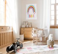 Regenboog poster met naam