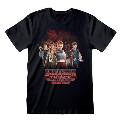 Stranger Things T-Shirt Group with Vecna behind Size XL Stranger Things T-Shirt Group with Vecna behind Size XL