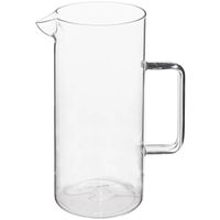 Water Karaf/schenkkan met schenktuit - glas - 1.5 Liter - D10 x H22 cm - thumbnail