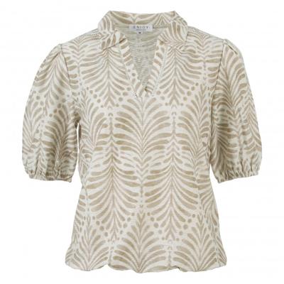 Enjoy - Beige | Dames | Blouse | Beige | L | regular | Kamst mode