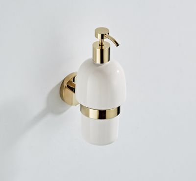 Zeepdispenser SaniClear Dorado | Wandmontage | Messing | Rond | Goud glans