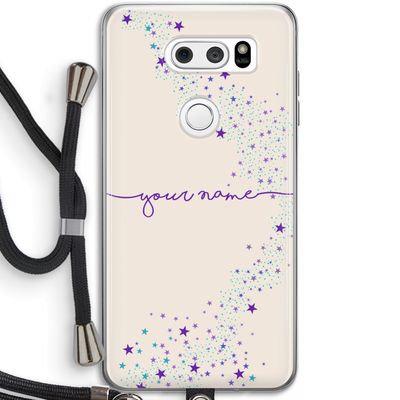 Sterren: LG V30 Transparant Hoesje met koord