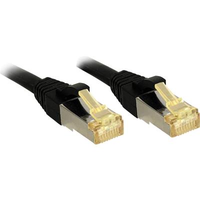 LINDY 47307 RJ45 Netwerkkabel, patchkabel CAT 6a (losse kabel CAT 7) S/FTP 1.00 m Zwart Snagless 1 stuk(s)