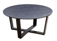 Teeburu coffee table 75x35cm. alu black/slate - Yoi