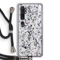 Gespikkelde marmer: Xiaomi Mi Note 10 Transparant Hoesje met koord