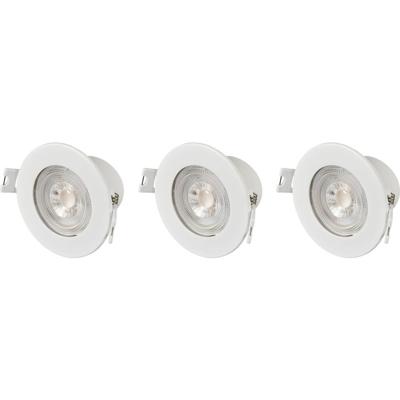 Sygonix SY-6418008 LED-inbouwlamp Set van 3 stuks LED LED 5.5 W Wit