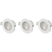 Sygonix SY-6418008 LED-inbouwlamp Set van 3 stuks LED LED 5.5 W Wit