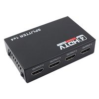 Full HD HDMI Splitter 1x4 - Audio & Video (Geopende verpakking - Bevredigend) - Zwart - thumbnail