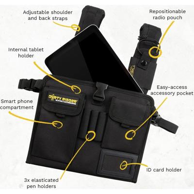 Dirty Rigger Chest Mate Pro, Dirty Rigger Hands-Free Tablet Holder