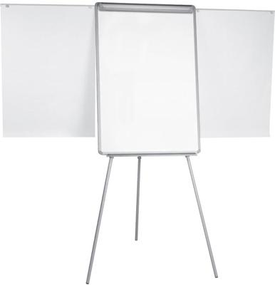 Q-CONNECT flipchart, magnetisch, met 2 uitschuifbare papierhouders, grijs