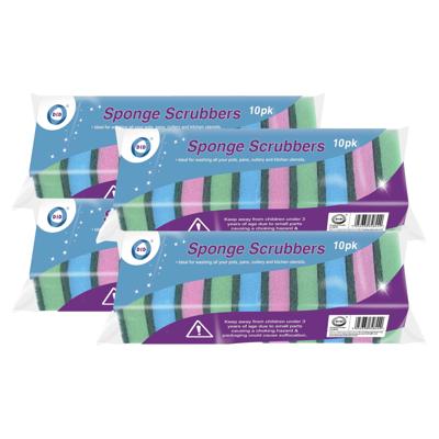 Schuur sponzen - 40x - schoonmaak spons - afwas / keuken / huishouden