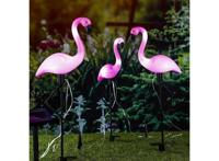 3 HI Solar Led Flamingo Tuinlampen