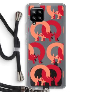 Dogs: Samsung Galaxy A42 5G Transparant Hoesje met koord