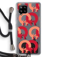 Dogs: Samsung Galaxy A42 5G Transparant Hoesje met koord