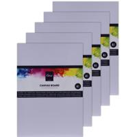 Artist en Co - 5x - A3 formaat schildersdoek / schilderskarton - wit - canvas - 40 x 30 cm