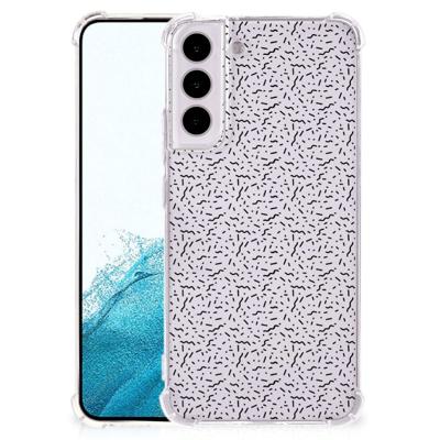 Samsung Galaxy S22 Plus Doorzichtige Silicone Hoesje Stripes Dots Samsung Galaxy S22 Plus Doorzichtige Silicone Hoesje Stripes Dots