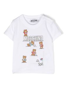 Moschino Kids t-shirt Teddy Bear en coton - Blanc