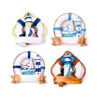 Zee & Strand Souvenir Magneet Reddingsboei Boten & Vuurtoren