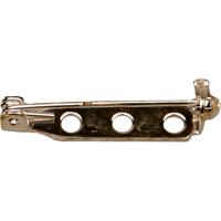 Creativ Company Brochespeld, l: 25 mm, verzilverd, 10 stuk/ 1 doos