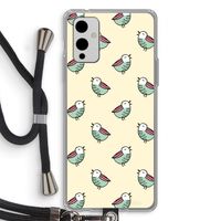 Vogeltjes: OnePlus 9 Transparant Hoesje met koord
