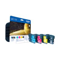 Brother LC-1100VALBPDR inktcartridge 4 stuk(s) Origineel Zwart, Cyaan, Magenta, Geel