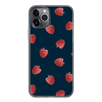 Framboosjes: iPhone 11 Pro Transparant Hoesje