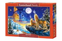 Castorland Howling wolves 1000 stukjes - thumbnail