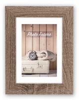 Fotolijst hout bruin geschikt voor een foto van 10 x 15 cm - Fotolijsten - thumbnail