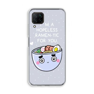 I'm A Hopeless Ramen-Tic For You: Huawei P40 Lite Transparant Hoesje