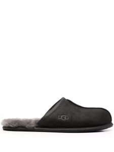 UGG chaussons Scuff en cuir - Noir