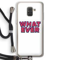 Whatever: Samsung Galaxy A8 (2018) Transparant Hoesje met koord
