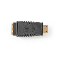 Nedis HDMI-Adapter | HDMI Mini-Connector | HDMI Output | Verguld | Recht | ABS | Zwart | 1 Stuks | Blister - CVGB34906BK